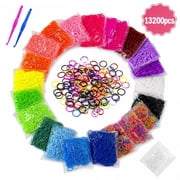 Bracelet Making Kit Loom Rubber Bands Arts Crafts Friendship Bracelet kit for Birthday Christmas Halloween Easter 22 Colors 13200+Pcs