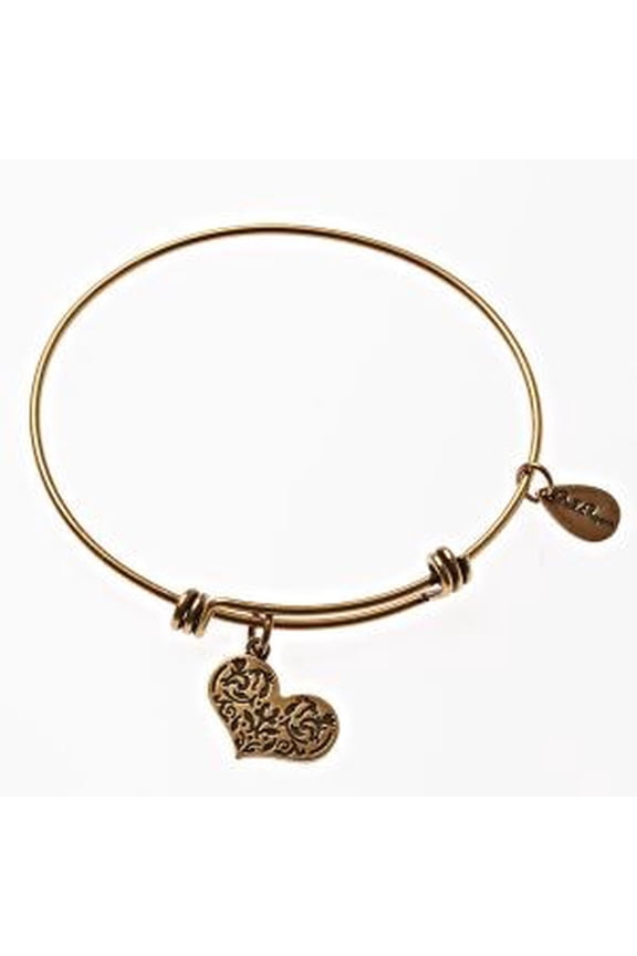 Bracelet-Mom Heart Bangle-Gold