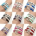 thumbnail image 1 of Bracelet Multiple Layer Anti-allergic Fashion Accessories Handmade Fashion Big Love Heart Pendant Braided Bracelet for Daily Wear, 1 of 8