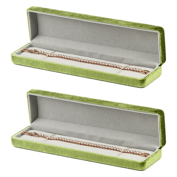 Bracelet Necklace Storage Box Gift Case for Chain Jewelry Showcase Necklace Holder - Style 4