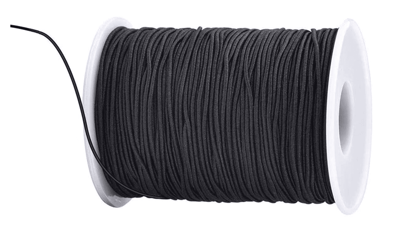 Bracelet String Elastic, 1 mm 330 Feet Elastic String for Bracelets,  Bracelet Elastic String for Jewelry, Stretchy String for Necklace Making,  Beading and Sewing,Christmas Gifts (Black) 