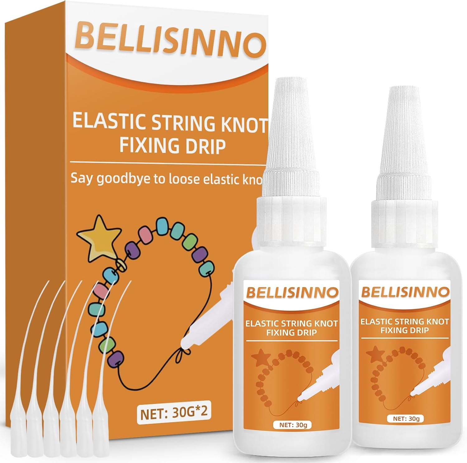 Bracelet Strings Professional Elastic String Knot Fixing Drip, Clear ...