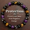 thumbnail image 1 of Bracelet Tigereye Tea Crystal Amethyst, 1 of 2