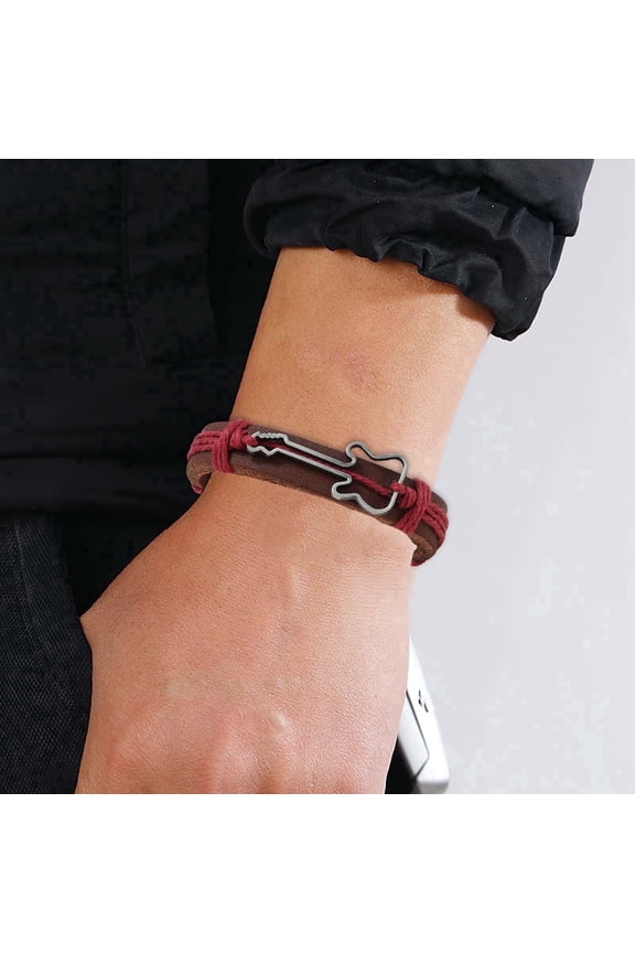 Bracelet for Music Lovers | Retro Guitar Rope European & Men’s Accessory for Festivals and Everyday Wear