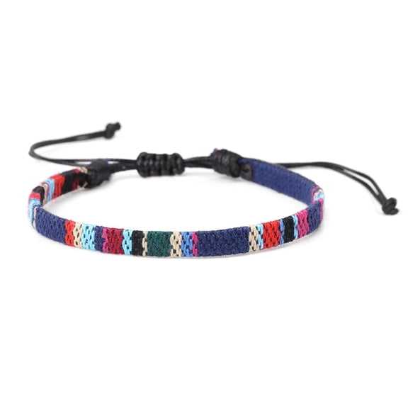 Bracelets Bracelet Set Men and Women Bracelets for Men Handmade Boho Bracelets Jewelry Wrap Bracelets Waterproof Adjustable Men's and Women's Anklet Woven Bracelets Ethnic Hippie Style