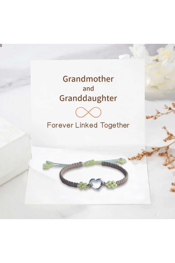 Bracelets,Bracelets For Women,Jewelry Bracelets, Christmas Clearance Sale! Lssam To My Granddaughter Forever Linked Bracelets And Cards Natural Stone Bracelets Jewelry Gifts