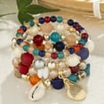 Bracelets For Women 4pcs Bohemian Multi Layer Bracelet Bead String