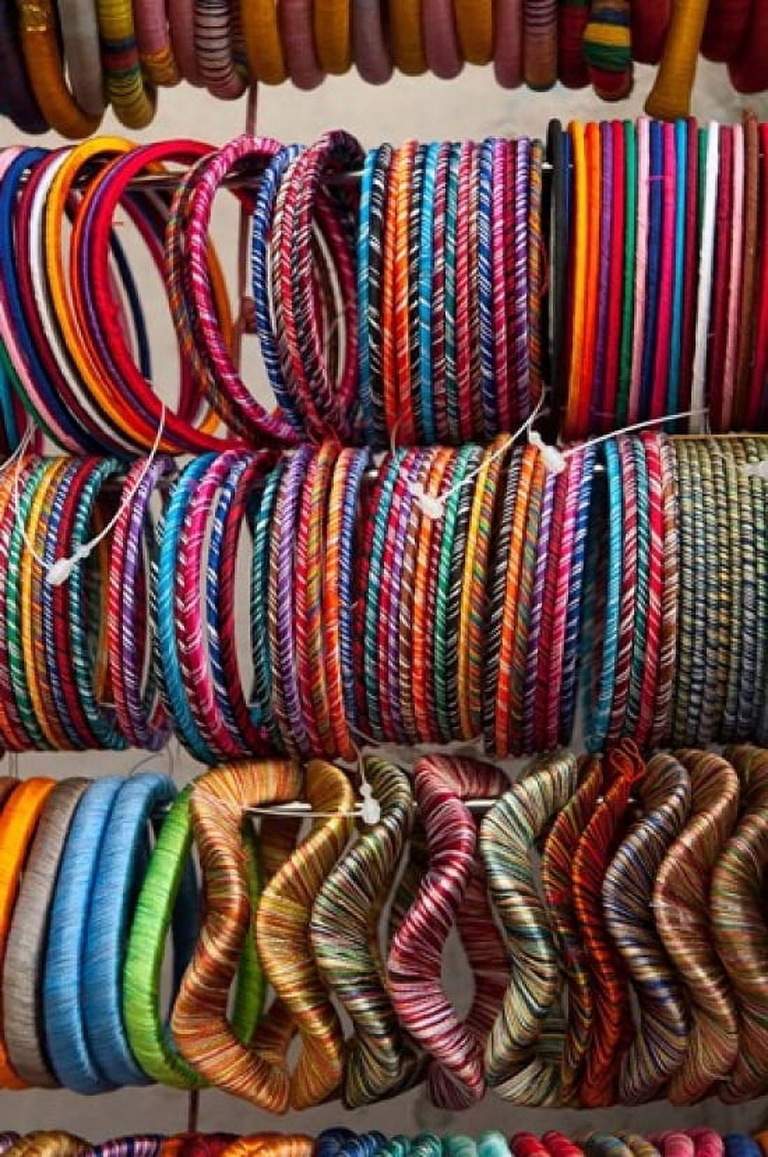 Bracelets Pushkar Rajasthan India Canvas Art - Inger Hogstrom DanitaDelimont (15 x 22)