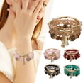 thumbnail image 1 of Bracelets Stackable Bead Bracelets for Women and Men | Multilayer Bracelet Set in Multicolor Jewelry 1% Unique Design, 10 cm, Black, 1 of 9