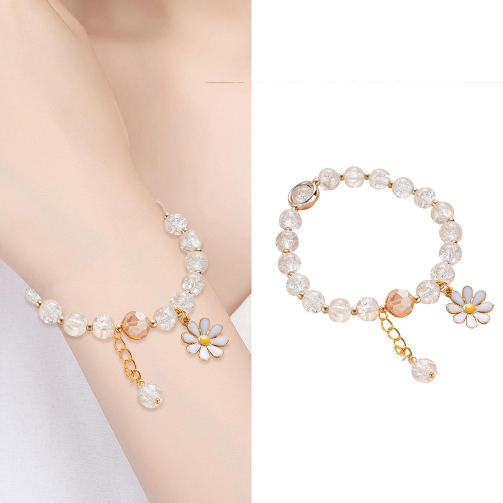 Bracelets for Teen Girls Colorful Flower Amethyst Children'S Bracelet