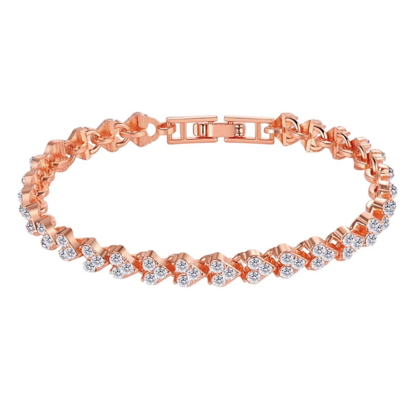 Bracelets for Women,14K Gold Plated Cubic Zirconia Classic Tennis Bracelet ,Gold Bracelets for Women,Jewelry Birthday Jewelry Gifts for Women Mom Daughter