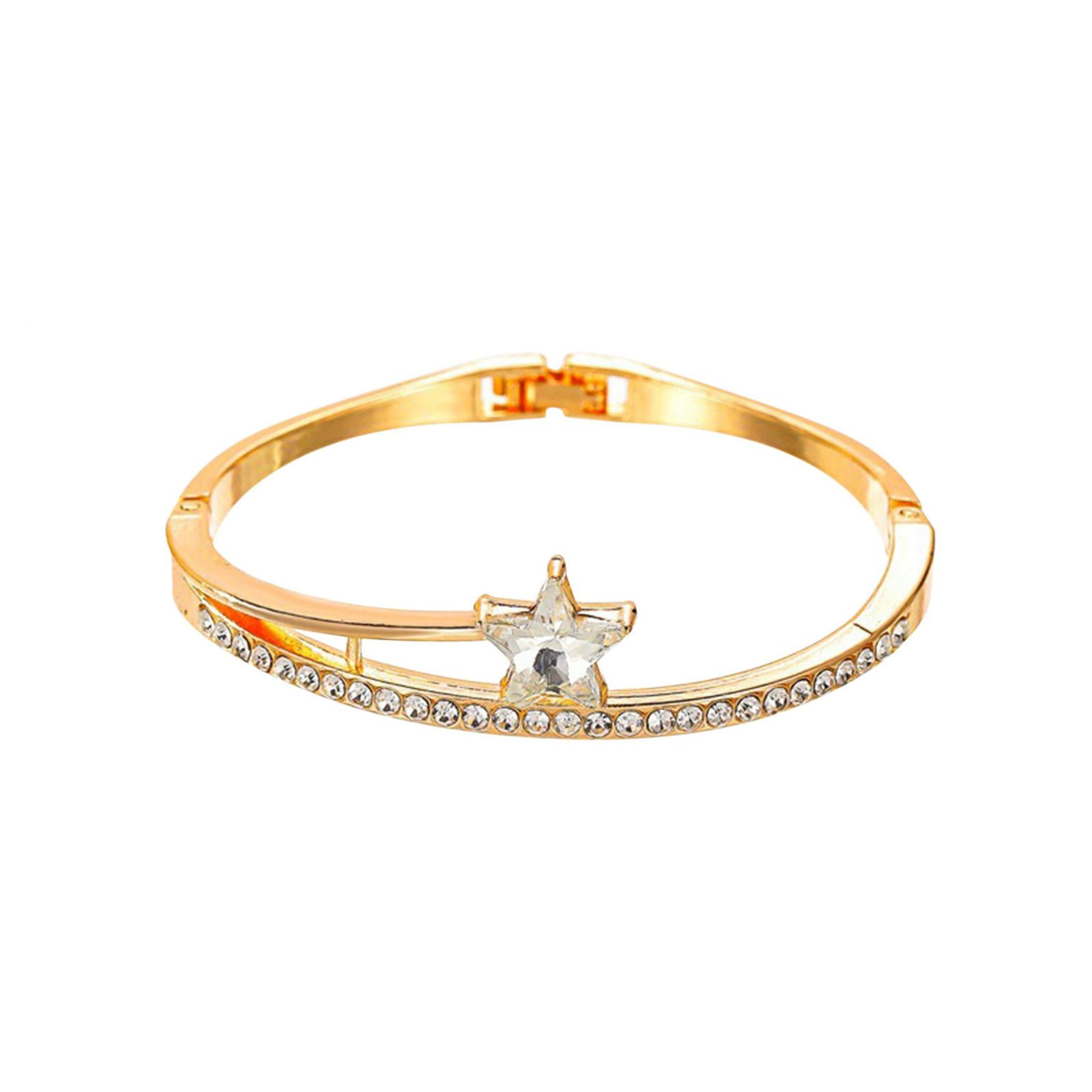 Fashion Latest 18k Rose Gold Stylish Bracelet Earrings Combo Jewellery For  Women and Girls - OnMartIndia