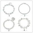 Bracelets for Women Girls Cuff Charm Chain Bangle Crystal Jewelry