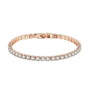 MIAMEWOM Bracelets for Women Gold Gold Bracelets Zirconia Tennis Bracelet Inch Size Plated For Women Classic Cubics