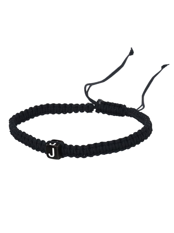 Initial String Bracelets For Women Men Teen Girls Boys Handmade Rope Braided Minimalist Jewelry Matching Couple Bracelets for Everyday Wear