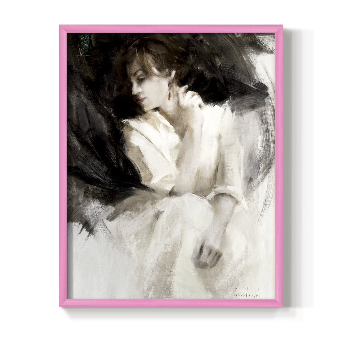 Braceo in Paper Solid Wood 11 x 14 Framed Print