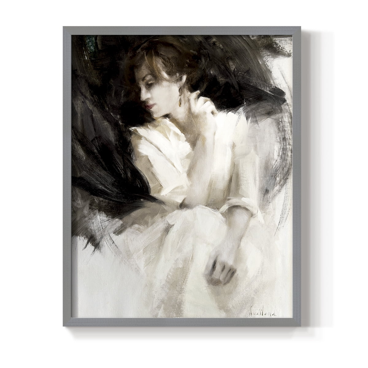 Braceo in Paper Solid Wood 11 x 14 Framed Print