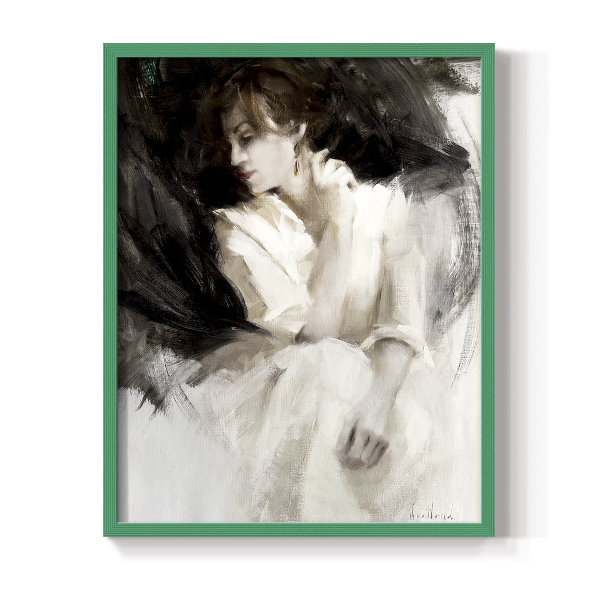 Braceo in Paper Solid Wood 11 x 14 Framed Print
