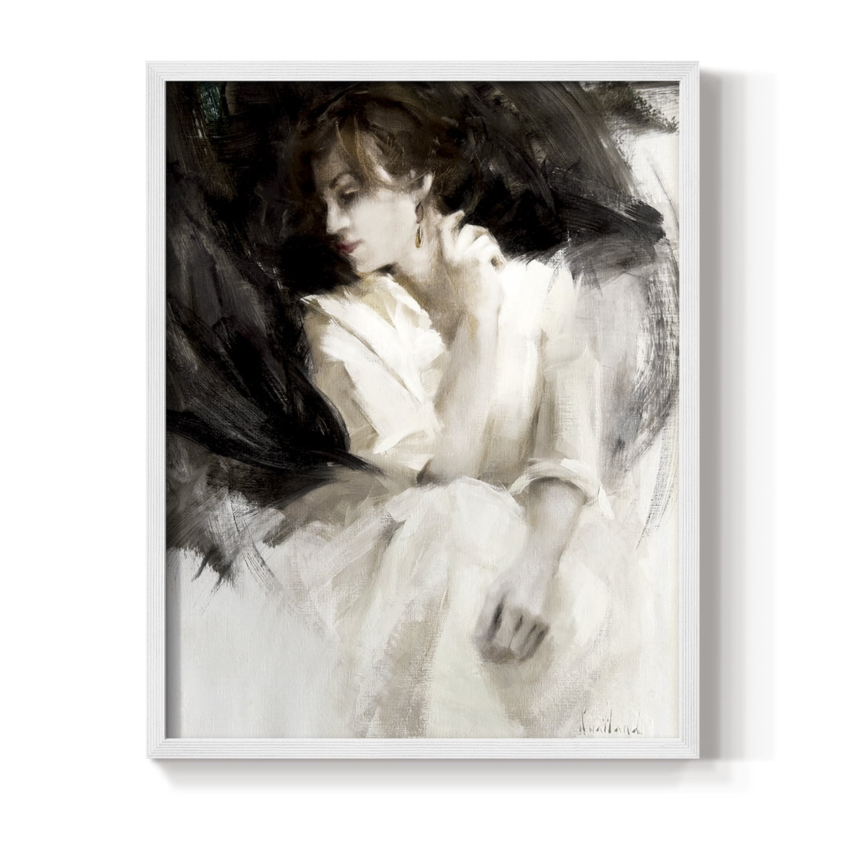 Braceo in Paper Solid Wood 11 x 14 Framed Print