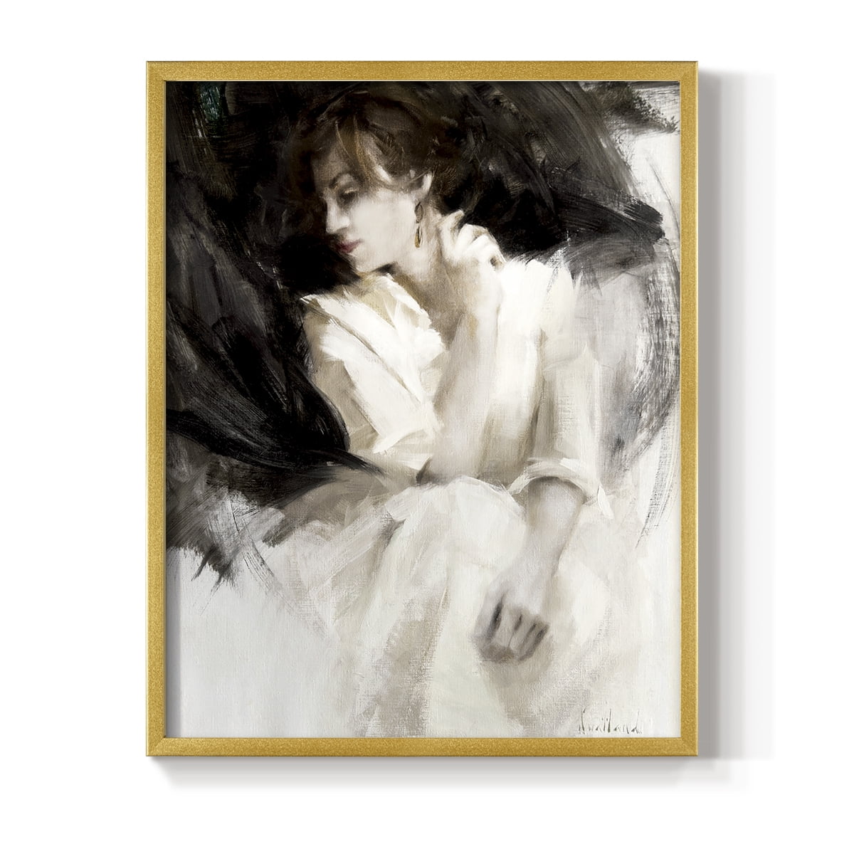 Braceo in Paper Solid Wood 11 x 14 Framed Print