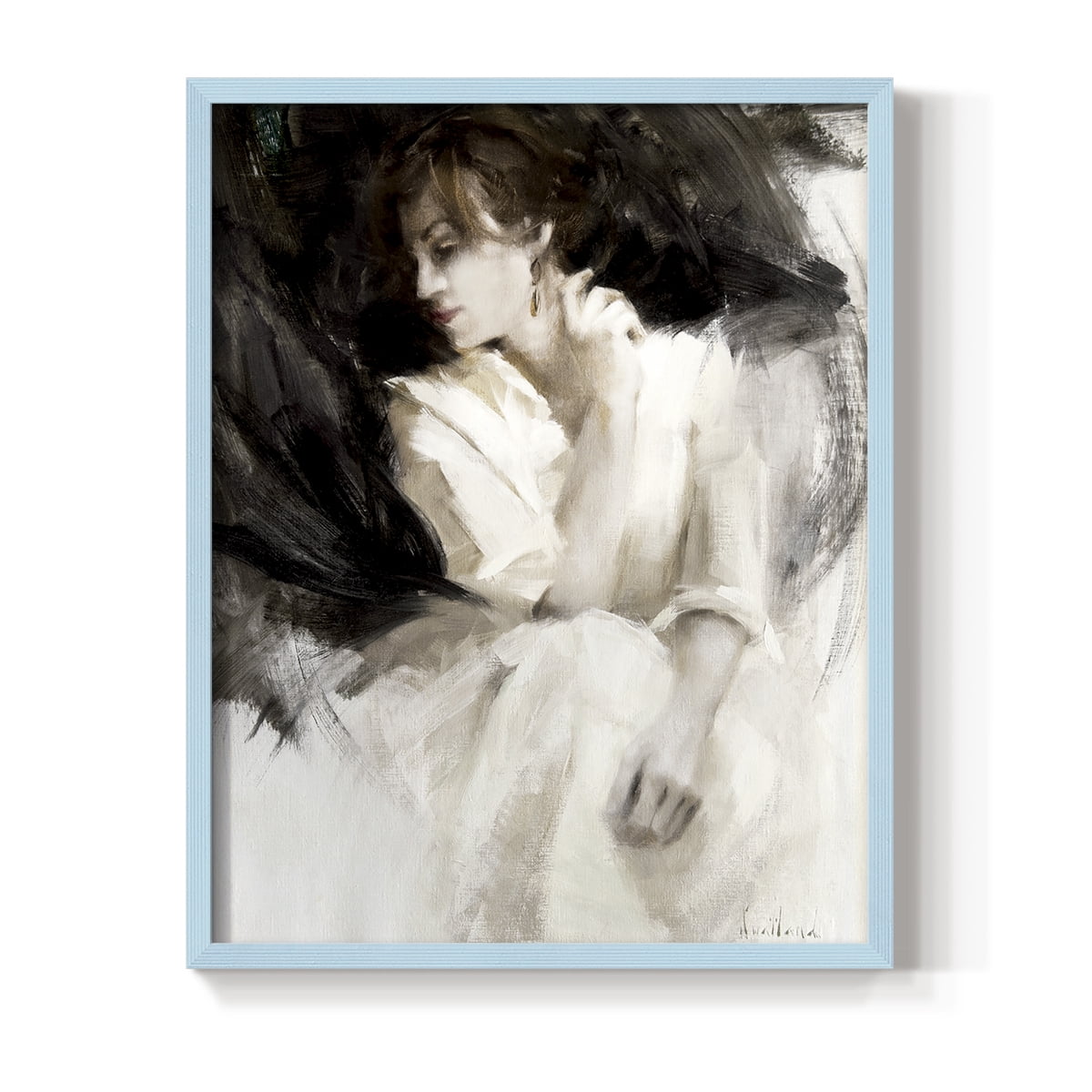 Braceo in Paper Solid Wood 8 x 10 Framed Print