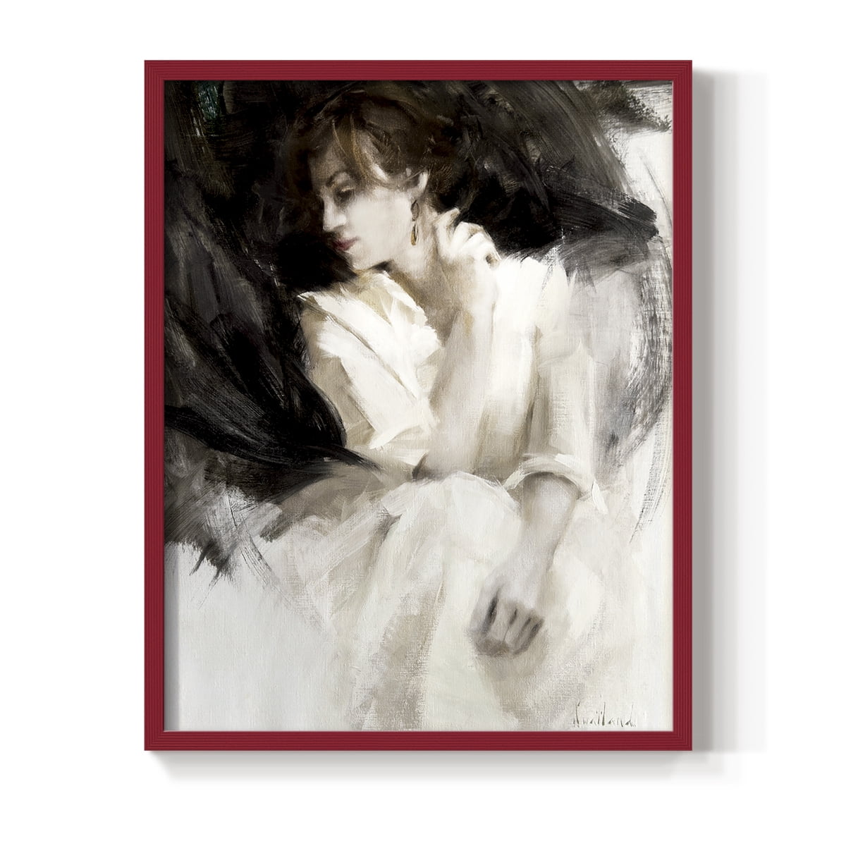 Braceo in Paper Solid Wood 8 x 10 Framed Print