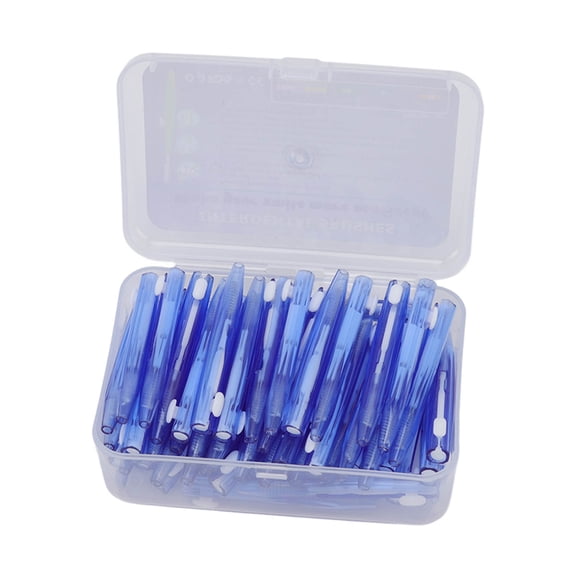 Braces Brush, 60Pcs Convenient Interdental Cleaners Multifunction  For Orthodontic Care Blue