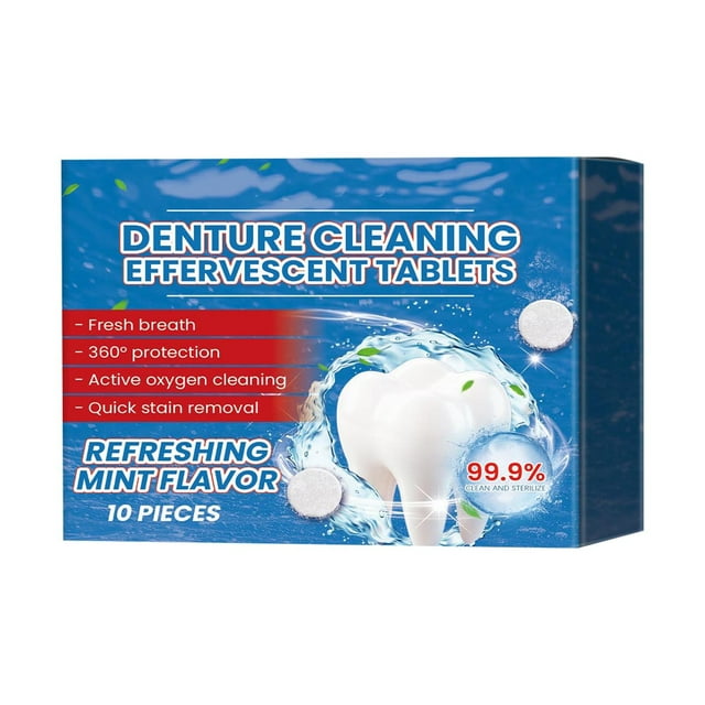 Braces Dentures Cleaning Tablets Care Dentures Orthodontic Cleaning