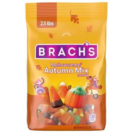 Brach's Assorted Flavors Autumn Mix Candy, Halloween Candy, 40 oz Bag