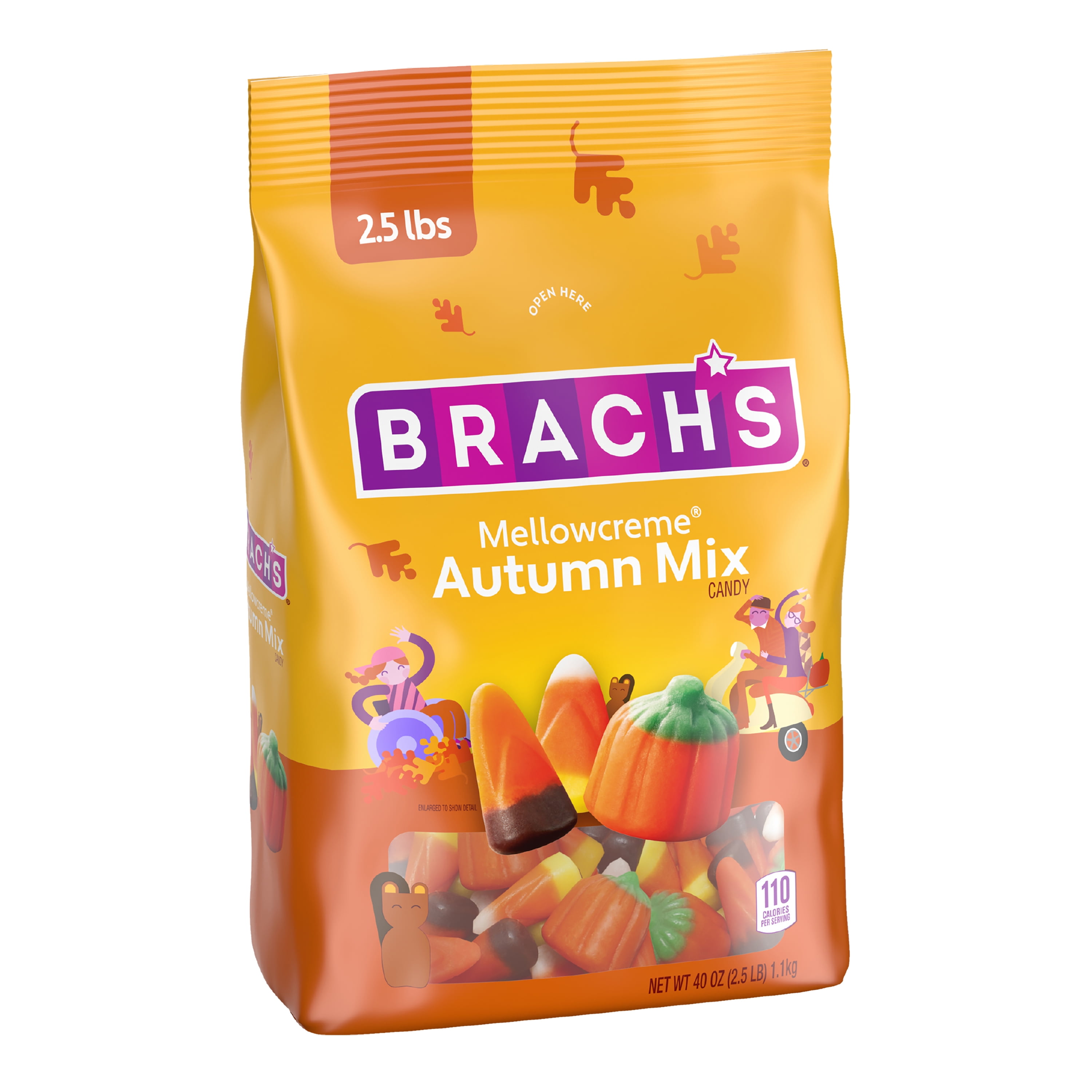 Brach's Candy Corn Autumn Mix Halloween Candy, 40oz