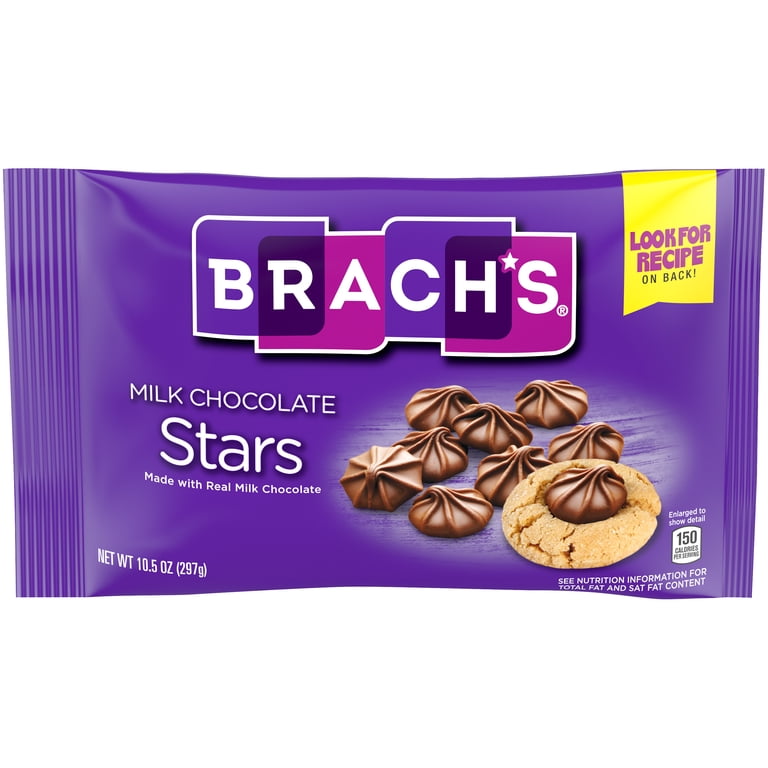 Brach's Solid Milk Chocolate Stars Candy, 10.5 oz - Walmart.com