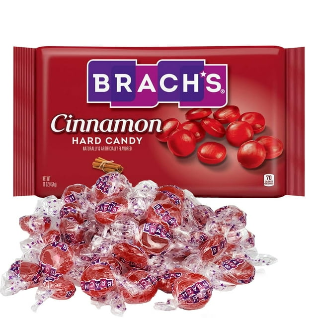 Brach’s Cinnamon Hard Candy Individually Wrapped Bulk Cinnamon Discs