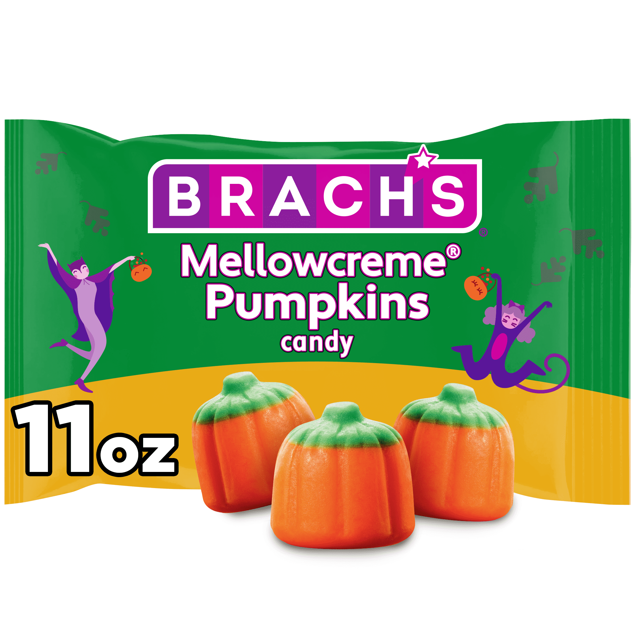 Brach's Mellowcreme Pumpkins Candy, Halloween Candy, Fall Treats, 11 Ounce Bag