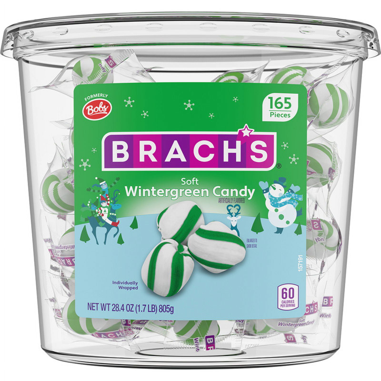 Brach's Holiday Soft Wintergreen Candies 165ct, 28.4oz