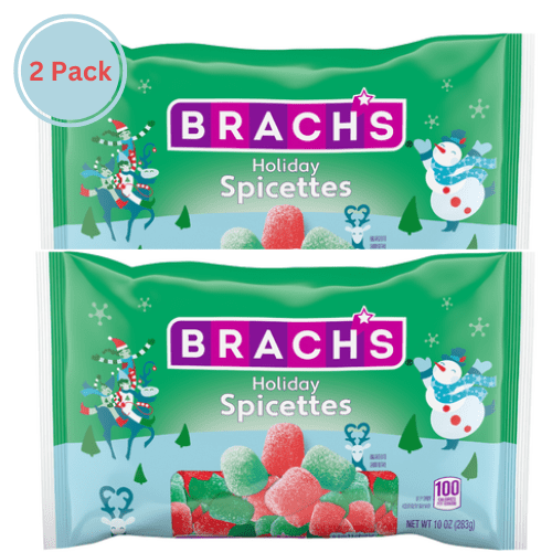 Brach's Holiday Spicettes Cinnamon & Wintergreen Jelly Drops Holiday Candy 10 oz. Bag - pack of 2