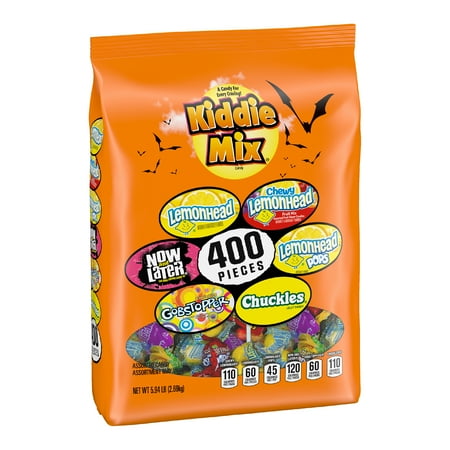 Brach's Kiddie Candy Mix, Lemonhead, Now and Later, Everlasting Gobstopper, and Chuckles, 400 count