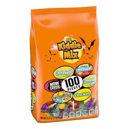 Brach's Kiddie Mix, Halloween Candy, 27.17 oz Variety Mixed Bag, 100 Count