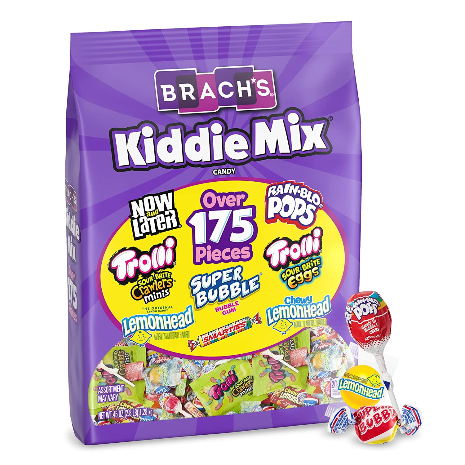 Brach's Kiddie Mix Variety Candy, 175 Count, Assorted 