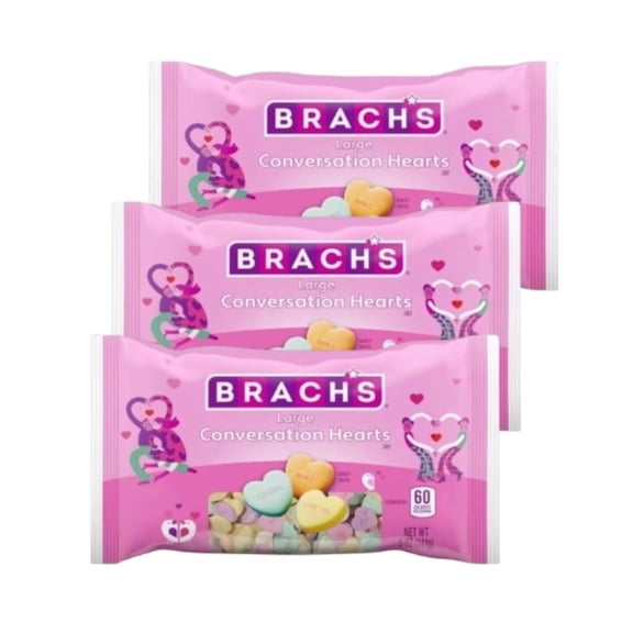 Brach's Large Conversation Hearts Candy 10oz 3 pack