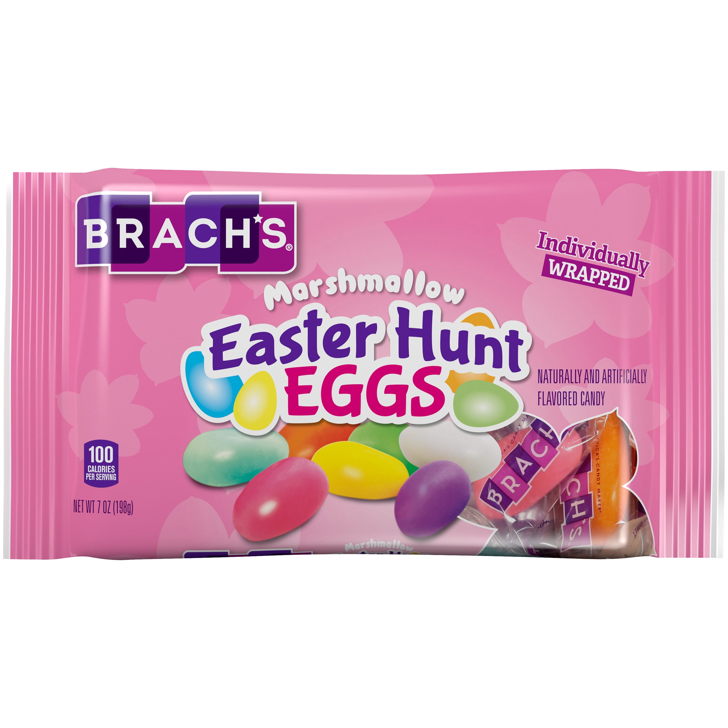 Candy coated marshmallow easter eggs