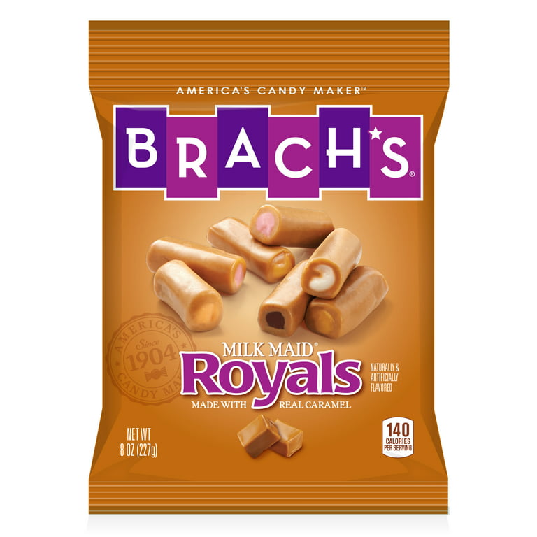 Brach's Milk Maid Royals Caramel Candy, 8 Oz