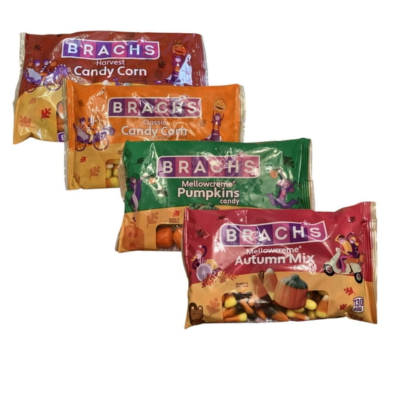 Brach's Multipack Candy Corn 11 oz Each: Classic, Harvest, Mellowcreme Autumn Mix, and Mellowcreme Pumpkin
