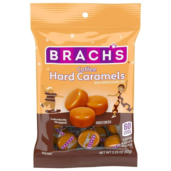 Brach's Nips Coffee Flavored Hard Candy, Individually Wrapped Candy, 3.25 Ounce Bags
