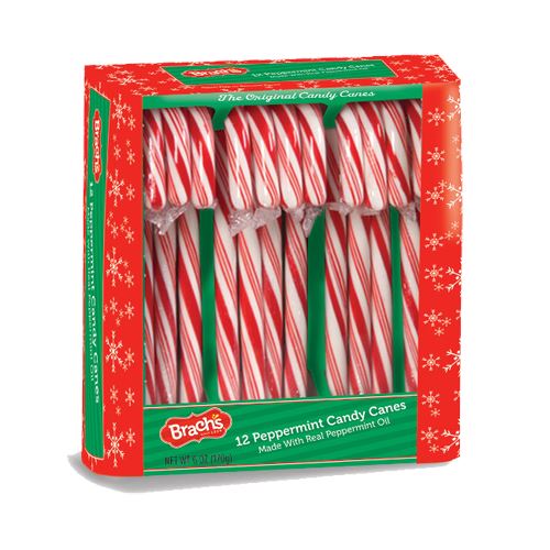 Brach's Peppermint Candy Canes, 6 Oz., 12 Count