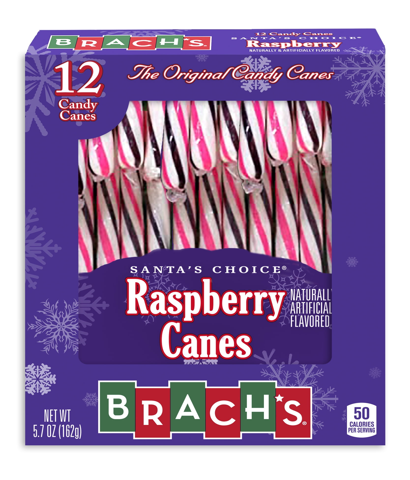 Brach's Raspberry Candy Canes, 5.7 Oz (12 Count)