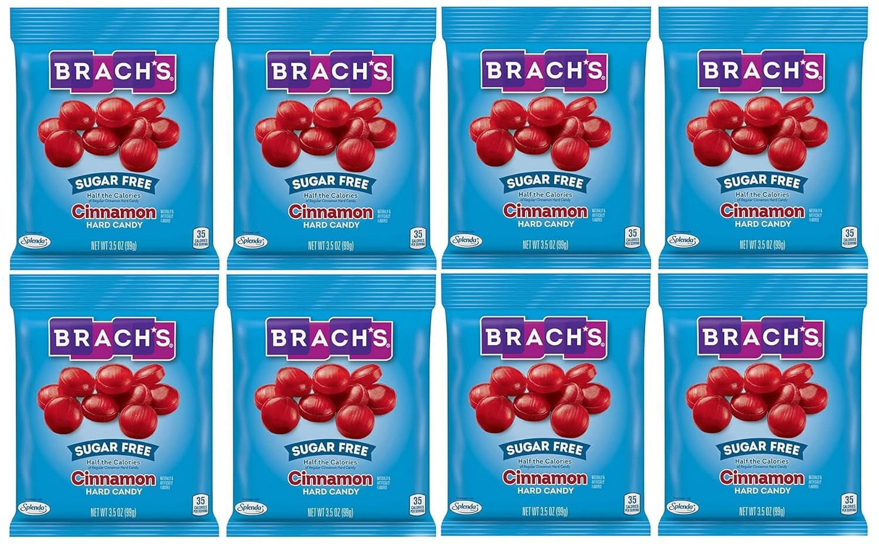 Brach's Sugar Free Cinnamon Hard Candy Pack of 8, Sugar Free Cinnamon  Discs, Movie Theater Candy, Halloween & Easter Candy, Individually  Wrapped Candy Pack