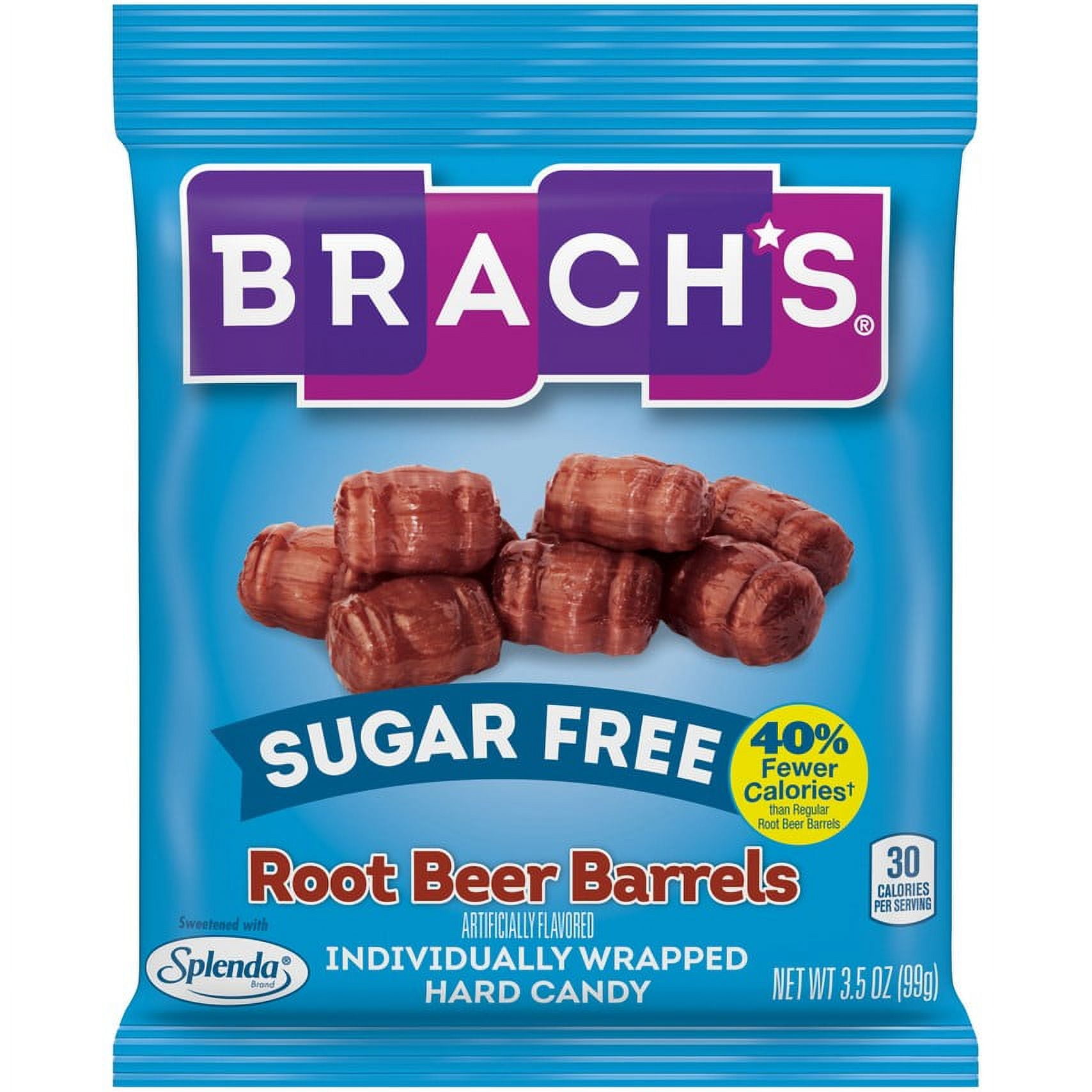 Brach's Sugar Free Root Beer Barrels Hard Candy, 3.5 Oz 
