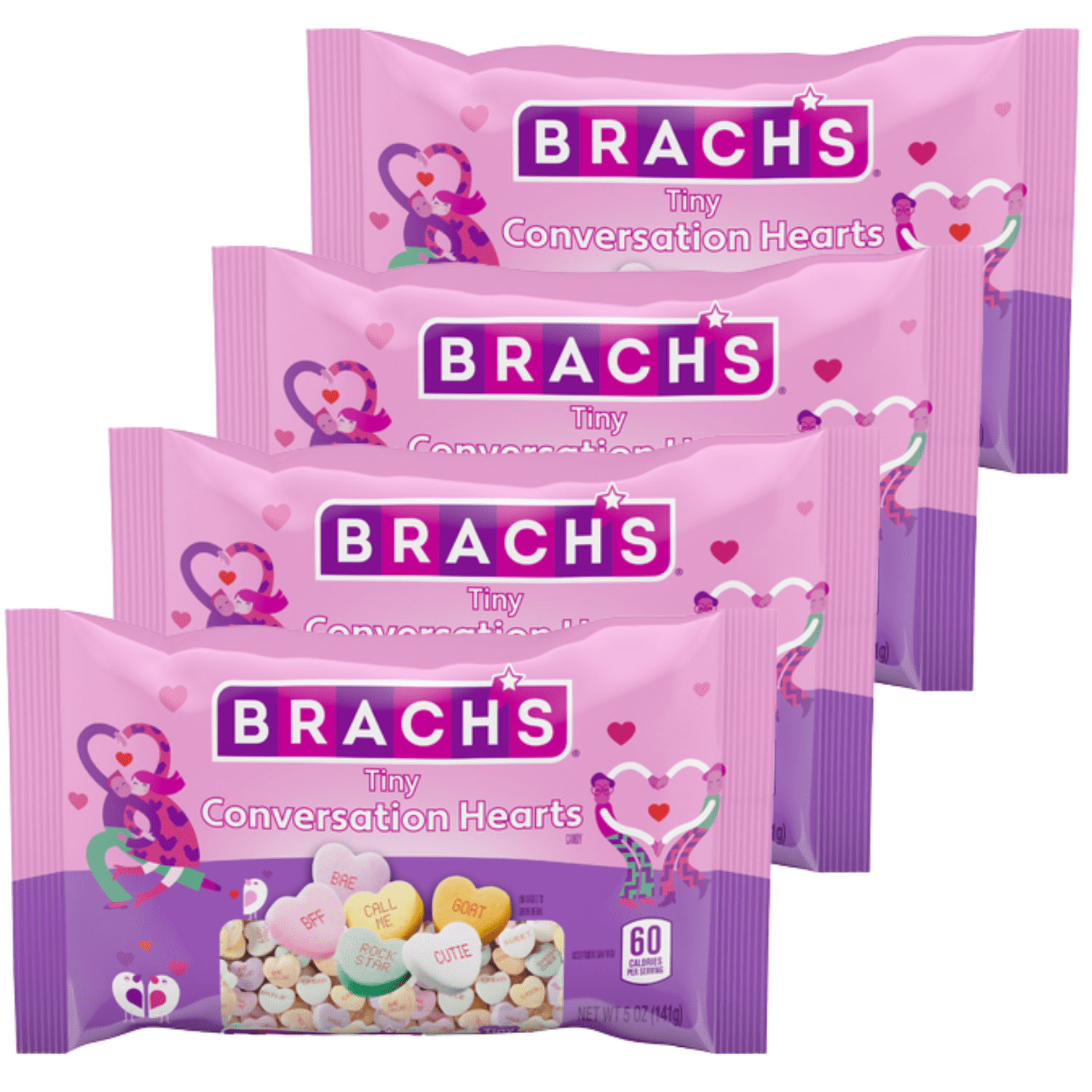 Brach's Valentine's Day Tiny Conversation Hearts Classic Flavors