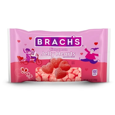 Brach's Valentine's Cinnamon Jelly Hearts, 12 oz Bag
