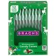 thumbnail image 1 of Brach's Wintergreen Christmas Candy Canes, Stocking Stuffers for Kids, Minty Twist on a Holiday Classic, Holiday Christmas Candy, 5.3 oz, 12ct Box, 1 of 8